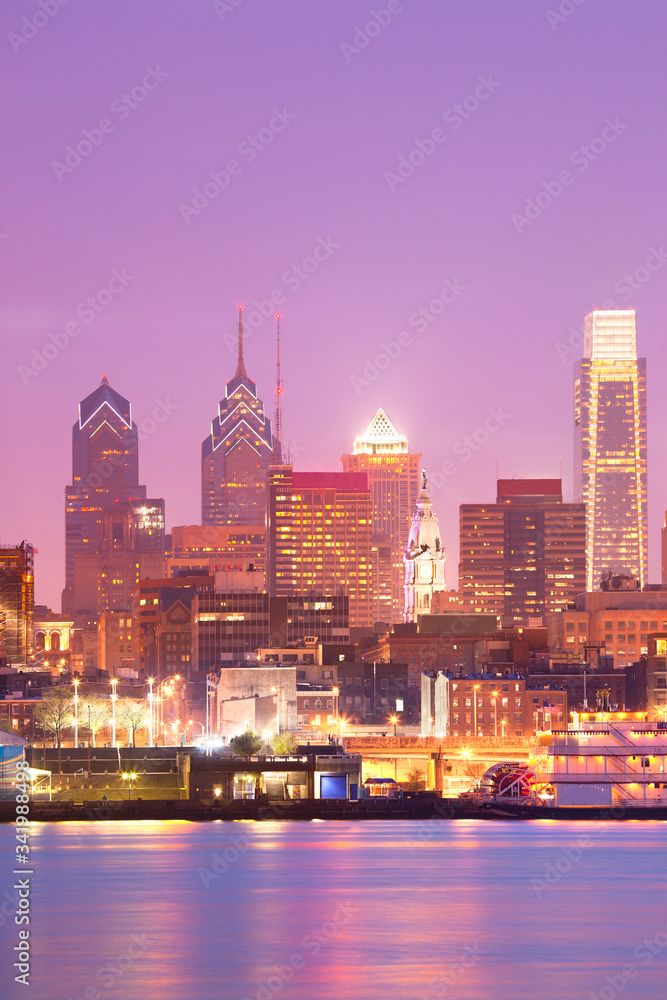 Skyline of downtown Philadelphia, Pennsylvania, United States