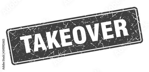 takeover stamp. takeover vintage black label. Sign