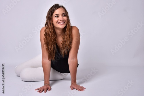 Magnifique sourire d'une modèle photo photo