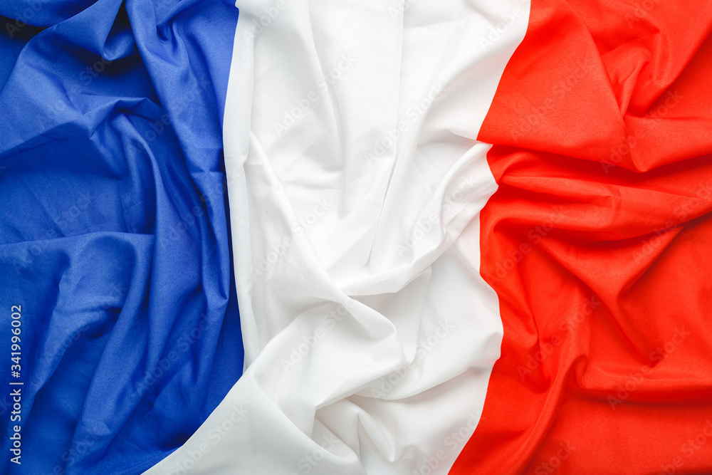 France flag background. French national flag as symbol of democracy, patriot. Closeup texture Flag France.Stock photo France flag background. French national flag as symbol of democracy, patriot. Closeup texture Flag France.Stock photo
