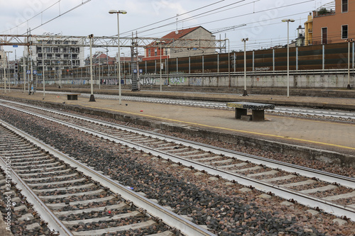 Train station in Lombardy, Italy