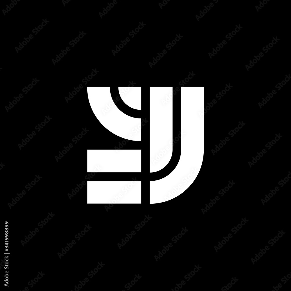 Vector Double Sided Geometric Lines Logo Letter Y Vector Double Sided Geometric Lines Logo Letter Y