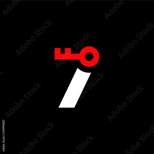 Vector Logo Number Safety Security Key 7
