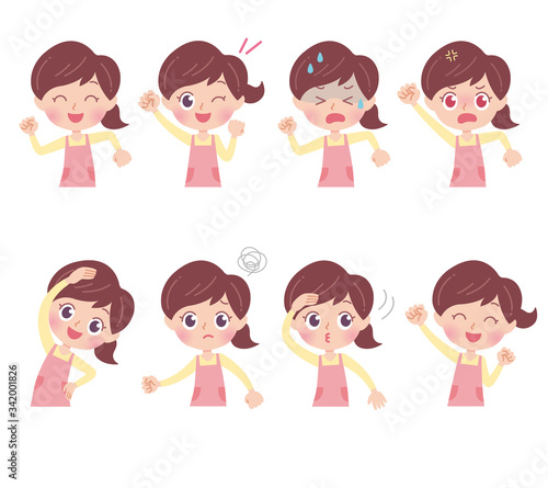 cute type nursery teacher_emotion