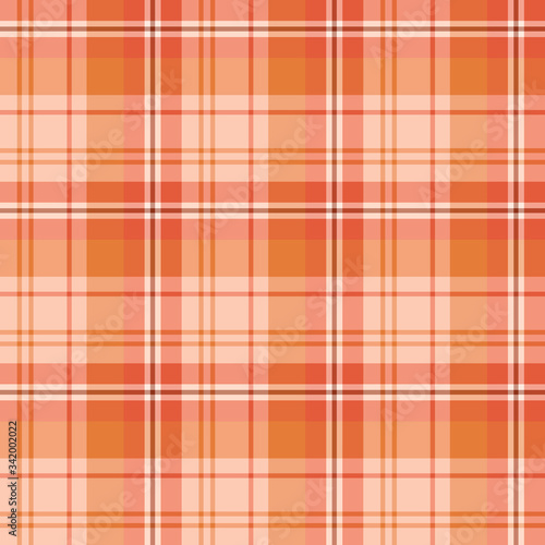 Seamless pattern in interesting cute light and dark orange colors for plaid, fabric, textile, clothes, tablecloth and other things. Vector image.