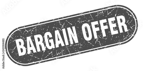 bargain offer sign. bargain offer grunge black stamp. Label