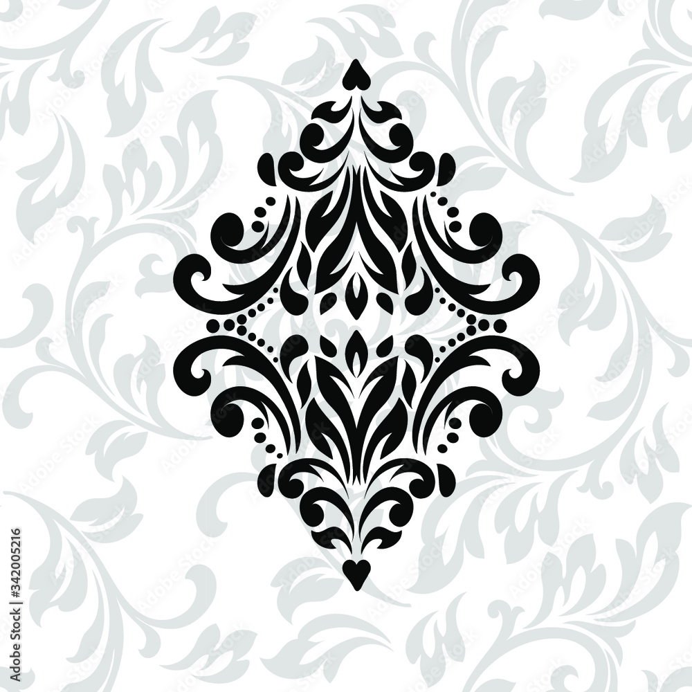 Damask pattern vector element. Classic luxury old-fashioned ornament grunge background. Royal victorian texture for wallpaper, textile, fabric, wrapping. Exquisite floral baroque patterns. Damask pattern vector element. Classic luxury old-fashioned ornament grunge background. Royal victorian texture for wallpaper, textile, fabric, wrapping. Exquisite floral baroque patterns.