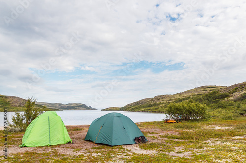 Hiking in the tundra