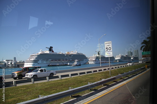 Cruise liner boat atlantic ocean south florida passenger ship © Estelle R