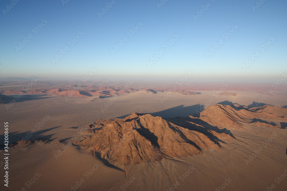 Fototapeta premium Aerial view of mountains