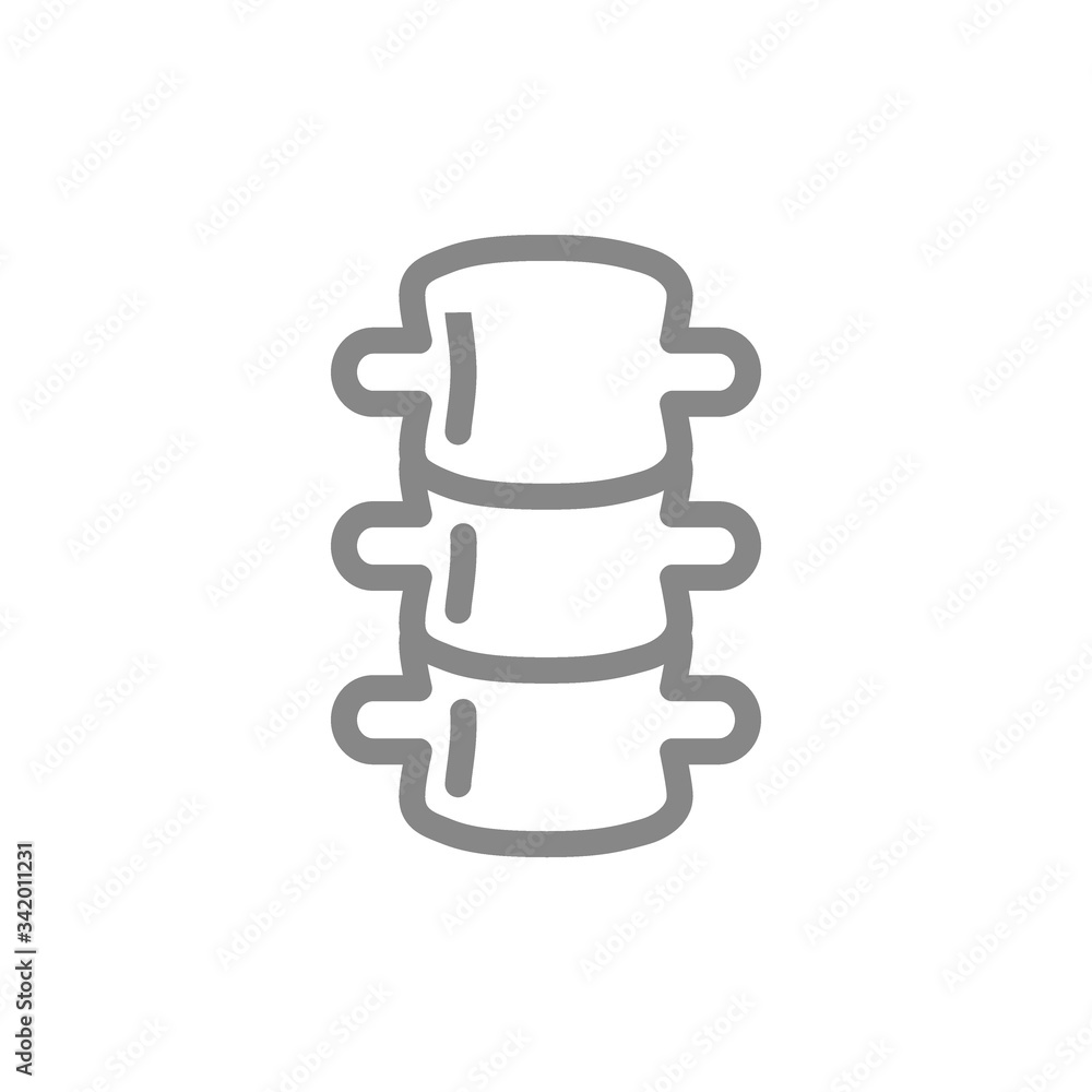 Human spine line icon. Healthy spinal symbol Human spine line icon. Healthy spinal symbol
