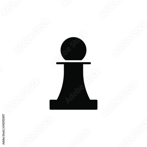 pawn icon vector illustration glyph design