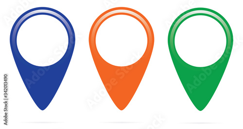 Free Download Mark. Set of pointers, vector, icon, illustration - GFXLoad