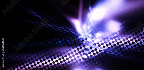 Unusual abstract background  stylized similar to the checkered flag. For the design in racing cars  competition  rally  speed  competition  championship. The texture is blurred  the effect of  grain  