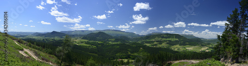 Wide panorama view of a spanish valley