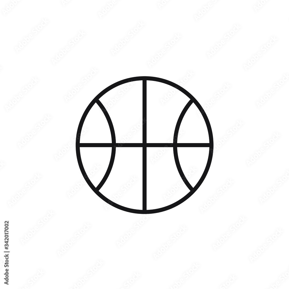 basketball icon vector illustration outline design basketball icon vector illustration outline design