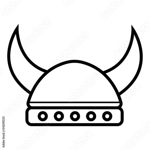 viking icon vector illustration photo