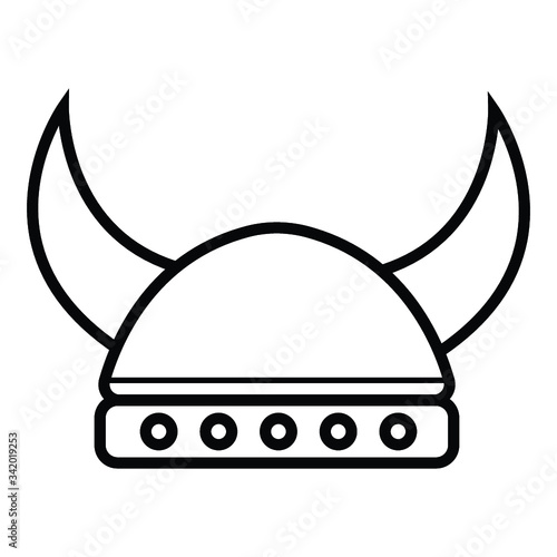 viking icon vector illustration photo