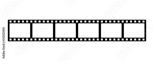 Film strip line icon simple design