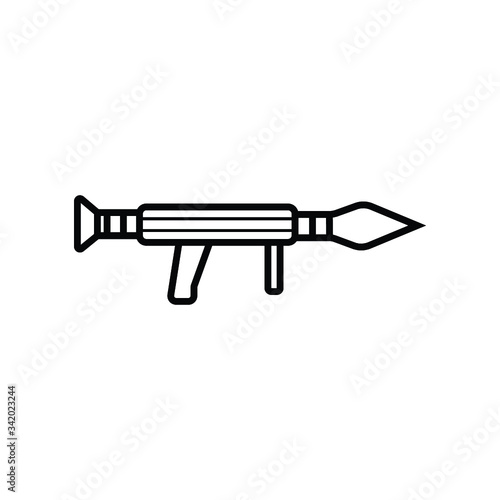Grenade launcher icon vector illustration