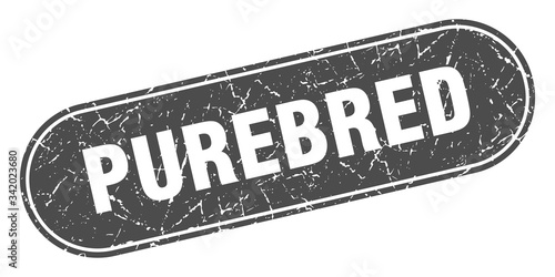 purebred sign. purebred grunge black stamp. Label
