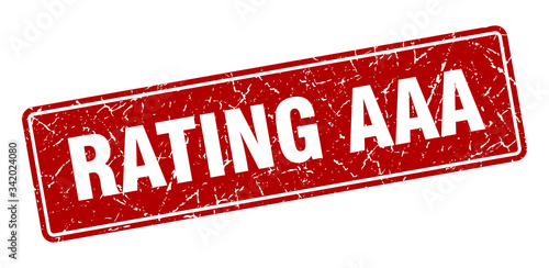 rating aaa stamp. rating aaa vintage red label. Sign