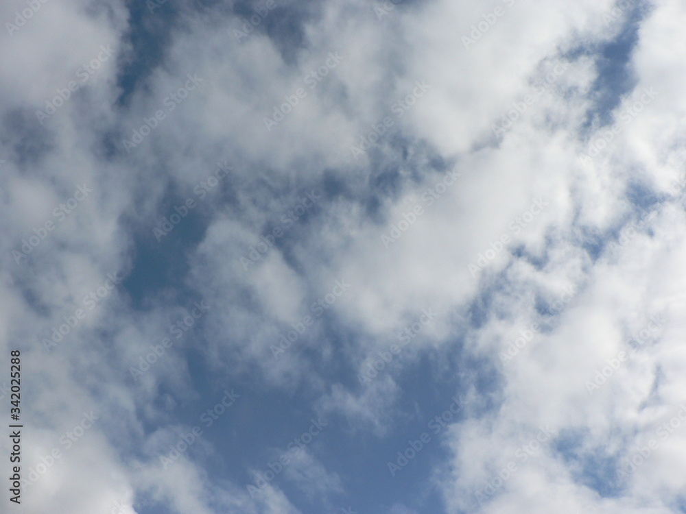 Beautiful blue sky with clouds background. Sky clouds. Air and fluffy clouds in the blue sky on a sunny day, background texture. Copy space for your text. Beautiful blue sky with clouds background. Sky clouds. Air and fluffy clouds in the blue sky on a sunny day, background texture. Copy space for your text.