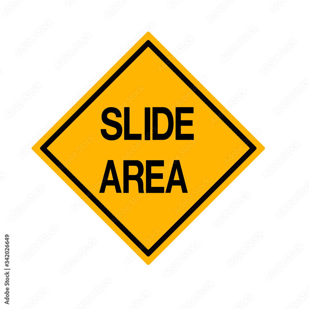 Slide Area Symbol Sign, Vector Illustration, Isolate On White Background, Label Slide Area Symbol Sign, Vector Illustration, Isolate On White Background, Label
