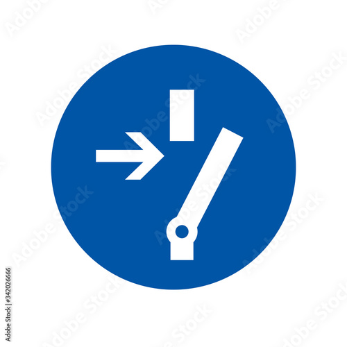 Disconnect Before Carrying Out Maintenance Or Repair Symbol ,Vector Illustration, Isolate On White Background Icon.