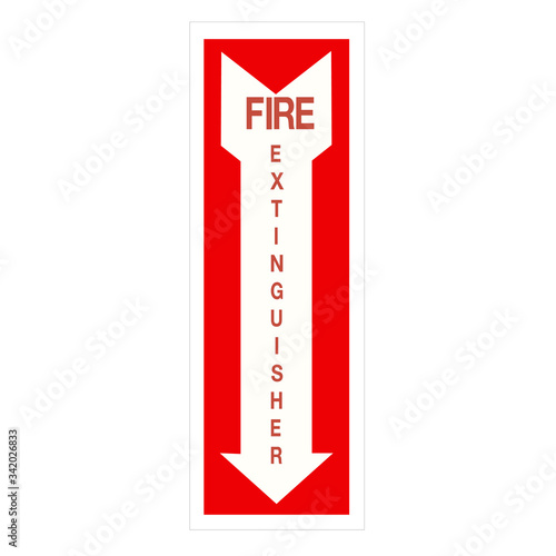 Fire Extinguisher Symbol Sign, Vector Illustration, Isolate On White Background Label.