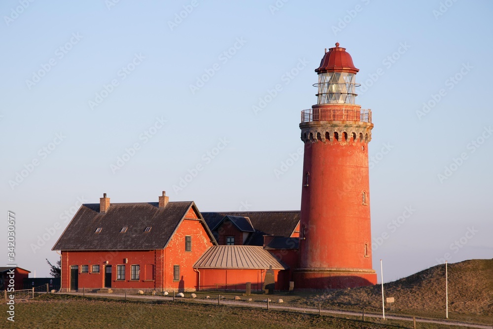 The Bovbjerg lighthouse in Denmark