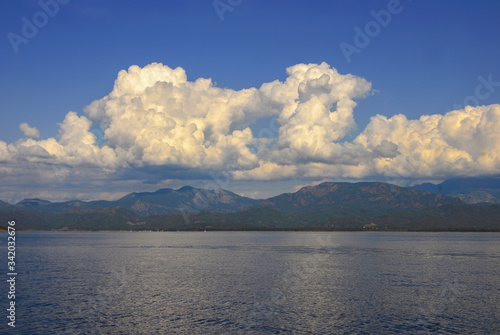 White cloud background and texture... © osman