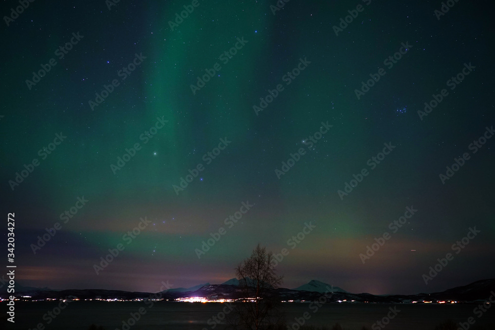 Northern lights in Finnish Lapland.
