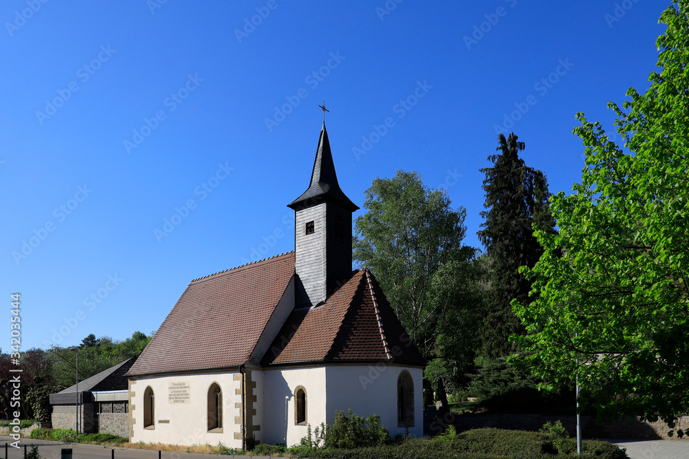 Chapel in Ingelfingen in Hohenlohe, Baden-Württemberg, Germany, Europe
