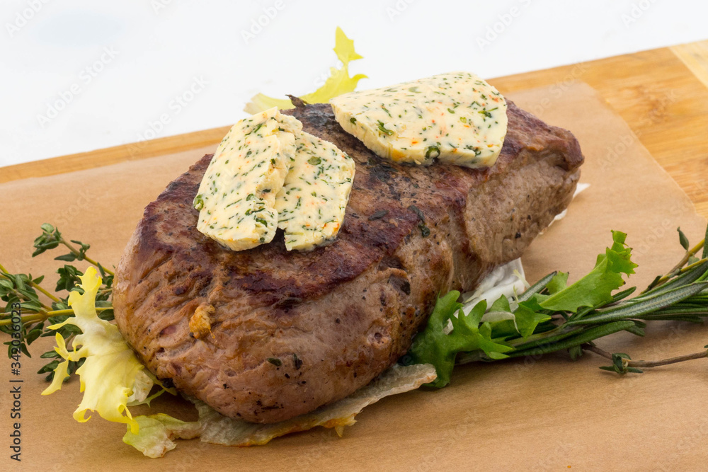 steak with butter steak with butter