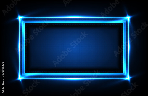 abstract background of square futuristic technology user interface screen hud