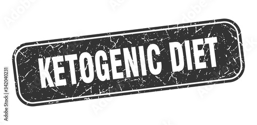 ketogenic diet stamp. ketogenic diet square grungy black sign