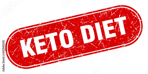 keto diet sign. keto diet grunge red stamp. Label