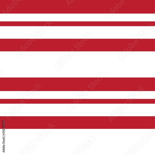 Red Stripe seamless pattern background in horizontal style