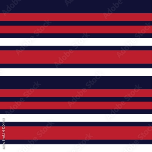 Red Stripe seamless pattern background in horizontal style