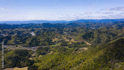 岐阜県山県市 大桑城跡付近 ドローン空撮 © hiroyasu4412