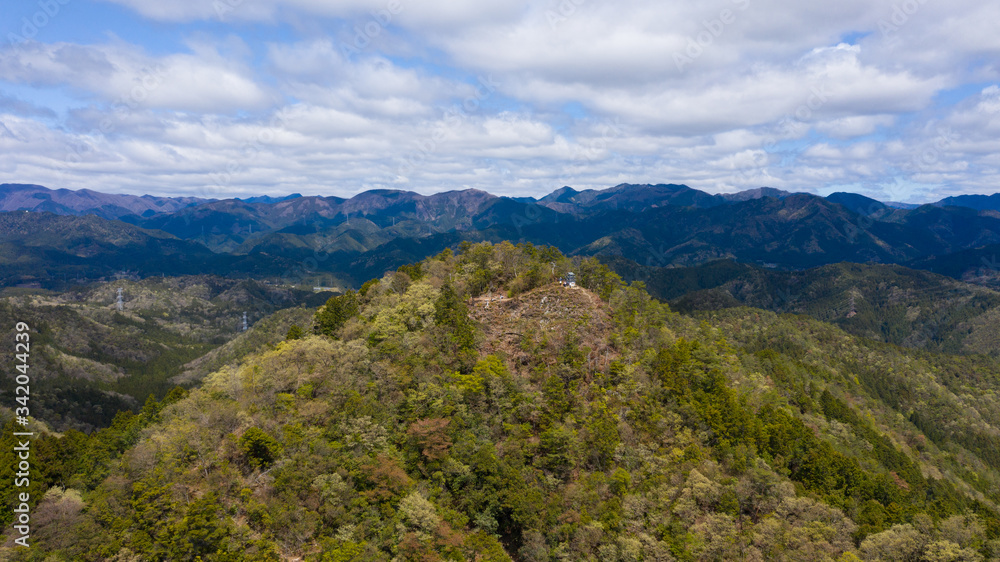 岐阜県山県市 大桑城跡付近 ドローン空撮 岐阜県山県市 大桑城跡付近 ドローン空撮