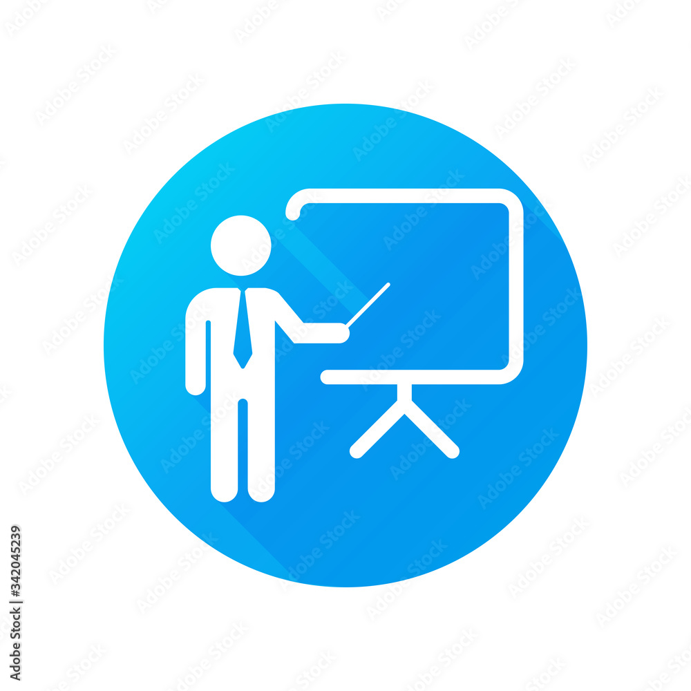 Business Presentation Icon. Contains such Presenter. Teacher icon. Training. Seminar sign Business Presentation Icon. Contains such Presenter. Teacher icon. Training. Seminar sign