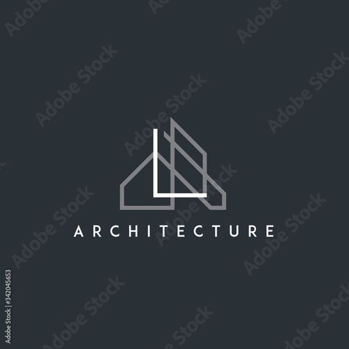 architect, architecture, home building logo. modern icon, template design
