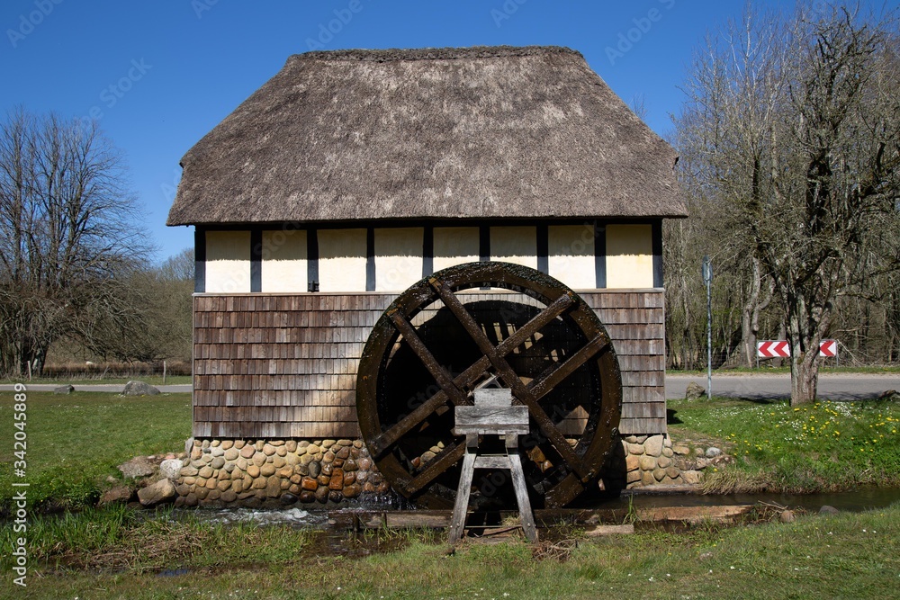 Obraz premium The old Tvis watermill in Denmark