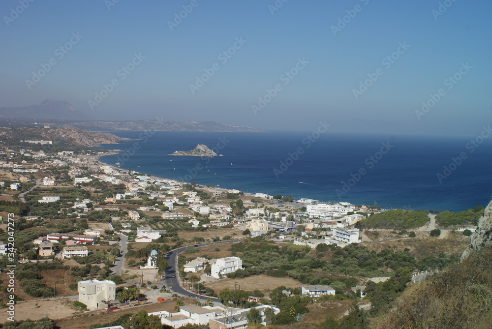 Fototapeta premium view of the city from the sea