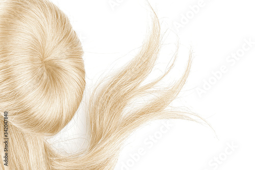 Wallpaper Mural Blonde hair on white. Doughnut bun Torontodigital.ca