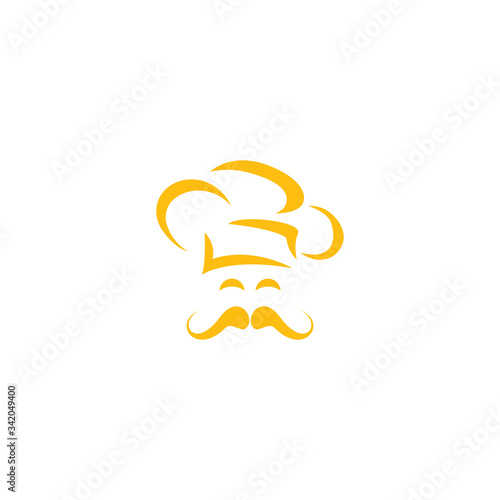 Chef vector logo design. Cooking and restaurant logo concept. © irfanKhan