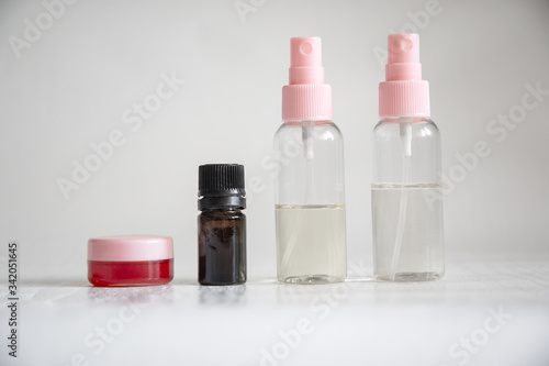 oil and collagen in bottles