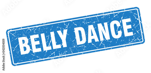belly dance stamp. belly dance vintage blue label. Sign